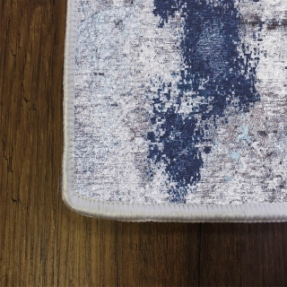 ASIR Koberec 180 x 280 MOSS biely, modrý obr-3