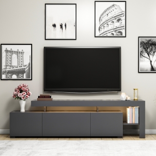 ASIR TV stolík BELIZ antracit obr-2