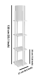 ASIR Stojacia lampa NORA SMK biela obr-2
