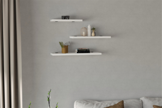 ASIR Nástenná polica LEILA biela