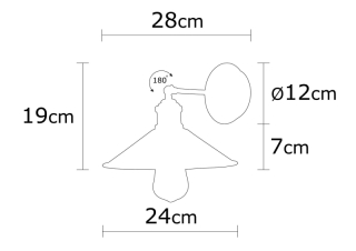 ASIR Nástenné osvetlenie BERCESTE čierna obr-3