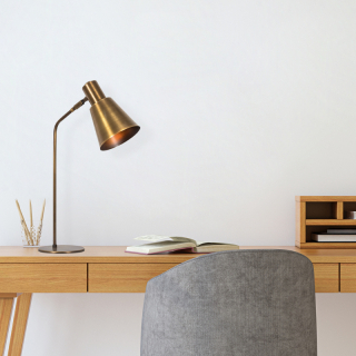 ASIR Stolová lampa SIVANI zlatá obr-2