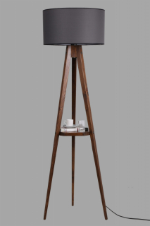 ASIR Stojacia lampa KOYU GRI orech sivá obr-2