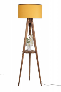 ASIR Stojacia lampa LAMBADER hnedá horčicová obr-1