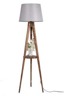ASIR Stojacia lampa LAMBADER hnedá sivá obr-1