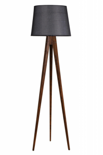 ASIR Stojacia lampa TRIPOD čierny orech obr-1
