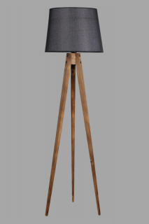 ASIR Stojacia lampa LAMBADER hnedá čierna obr-2