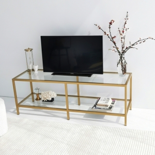 ASIR TV stolík BASIC zlatý obr-4