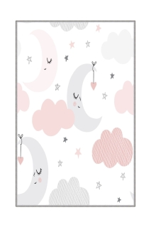 ASIR Koberec 80 x 120 STARRY NIGHT biely obr-1