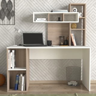 ASIR Písací stôl CORAL white cordoba obr-2
