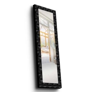 ASIR Nástenné zrkadlo 28 x 108 cm s čiernym rámom obr-3