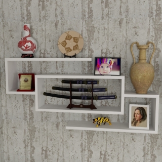 ASIR Nástenná polica JANISON biela