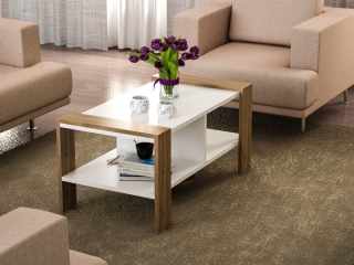 ASIR Konferenčný stolík ERICA biely orech