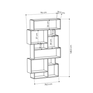 ASIR Regál KARMATO antracit obr-2