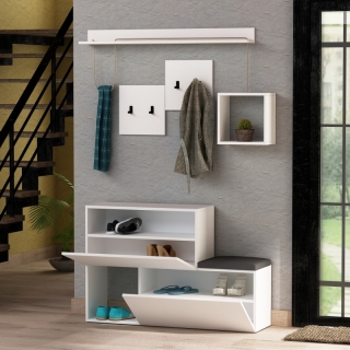 ASIR Predsieňová stena HOLDON biela obr-2