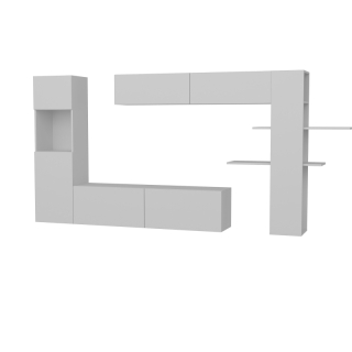 ASIR Obývacia stena MAXI biela obr-1