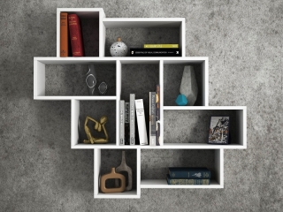 ASIR Nástenná polica PAROLA biela