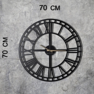 ASIR Nástenné hodiny RÍMSKE ČÍSLICE 70 cm kov obr-3