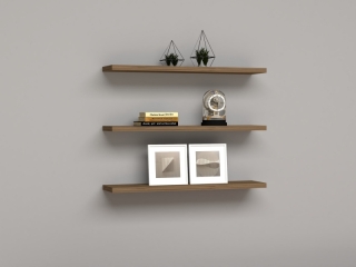 ASIR Nástenná polica BOSS orech obr-2