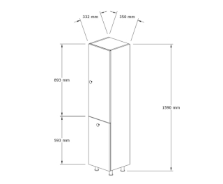 ASIR Kúpeľňová skrinka LIPA orech obr-3