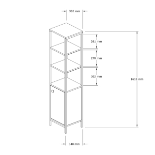 ASIR Kúpeľňová skrinka DERIN sapphire antracit obr-3
