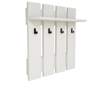 ASIR Vešiak do predsiene CARINA, biely obr-1