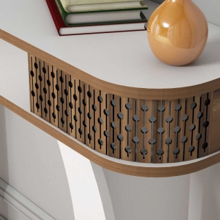 ASIR Konzolový stolík DAMLA biely obr-3