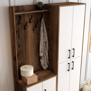 ASIR Predsieňová stena BERLIN orech biely obr-4