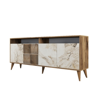 ASIR Komoda MILAN orech biela obr-1