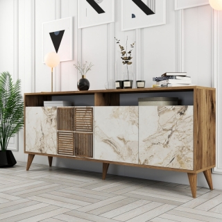 ASIR Komoda MILAN orech biela obr-2