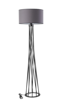 ASIR Stojacia lampa HAVIN tmavo sivá obr-1