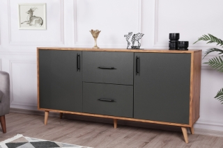 ASIR Komoda CORDOBA orech, antracit obr-2