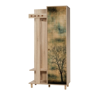 ASIR Predsieňová stena GARMANTO 90 dub sonoma obr-1