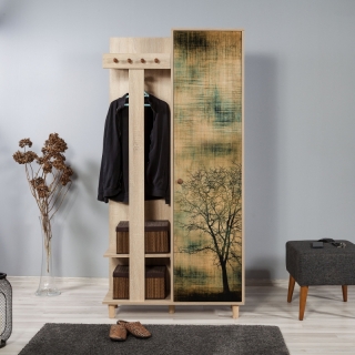 ASIR Predsieňová stena GARMANTO 90 dub sonoma obr-2