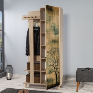 ASIR Predsieňová stena GARMANTO 90 dub sonoma obr-3