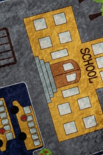 ASIR Koberec 140 x 190 SMALL CITY sivý obr-2