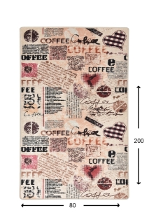 ASIR Koberec 80 x 200 béžová COFFEE obr-3