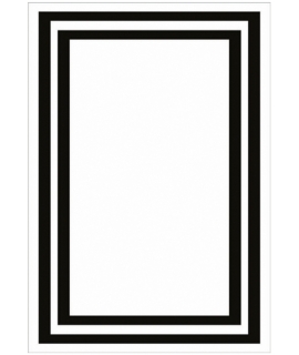 ASIR Koberec 200 x 290 4020A biely, čierny obr-1