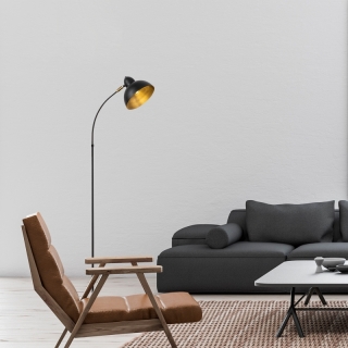 ASIR Stojacia lampa VARZAN - 10855 čierna obr-2