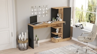 ASIR Stôl TELE borovica atlantic black obr-3