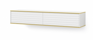 BIM TV stolík Wabi 180 cm, biely matný obr-2