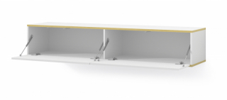 BIM TV stolík Wabi 180 cm, biely matný obr-3
