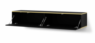 BIM TV stolík Wabi 180 cm, čierny matný obr-4