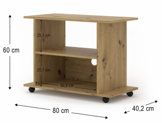 BIM TV stolík YOGI dub artisan obr-2