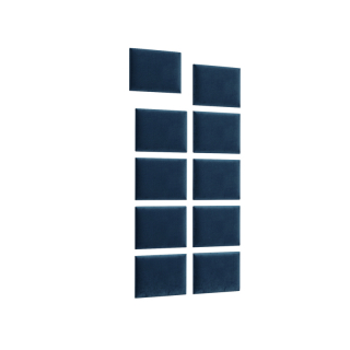 Eltap Čalúnený panel SET QUADRATTA 100x200 modrý obr-2
