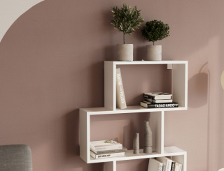 Eltap Policový regál Egurro, biely obr-3