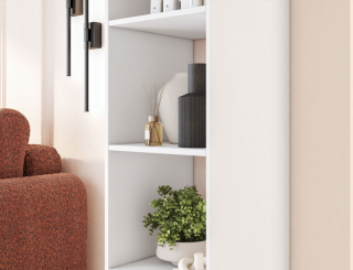 Eltap Policový regál Figgi, biely obr-3