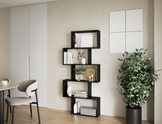 Eltap Knižnica Shellf, čierna obr-2