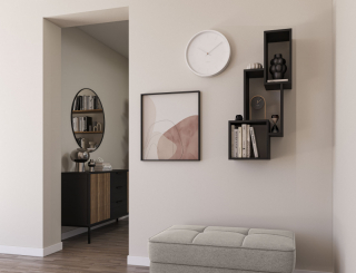 Eltap Polica ALITTY, čierna