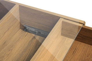 KONSIMO Konferenčný stolík FRISK sklenená doska dub čierny 90 x 35 x 60 cm obr-4